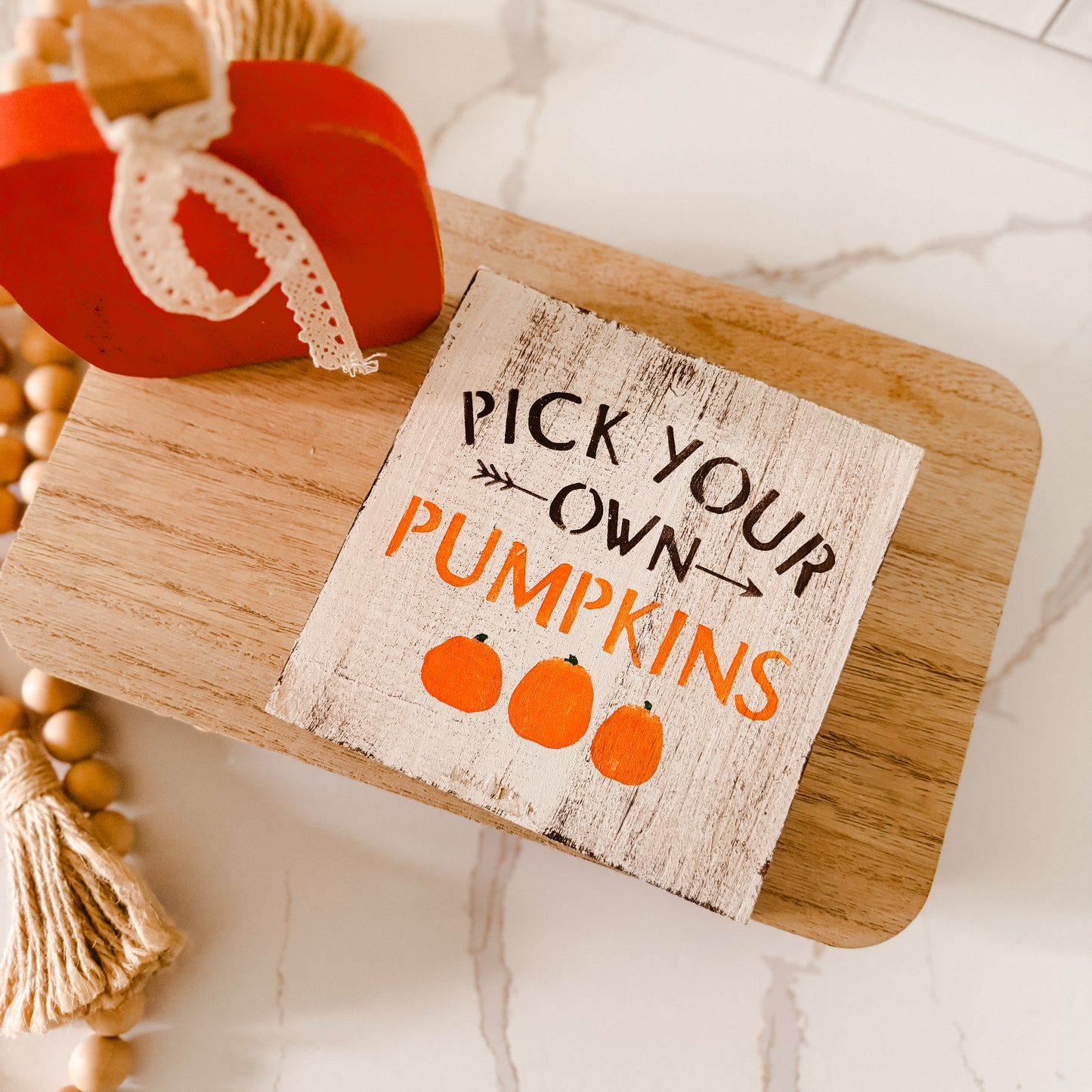 Pick Your Own Pumpkins Wood Sign