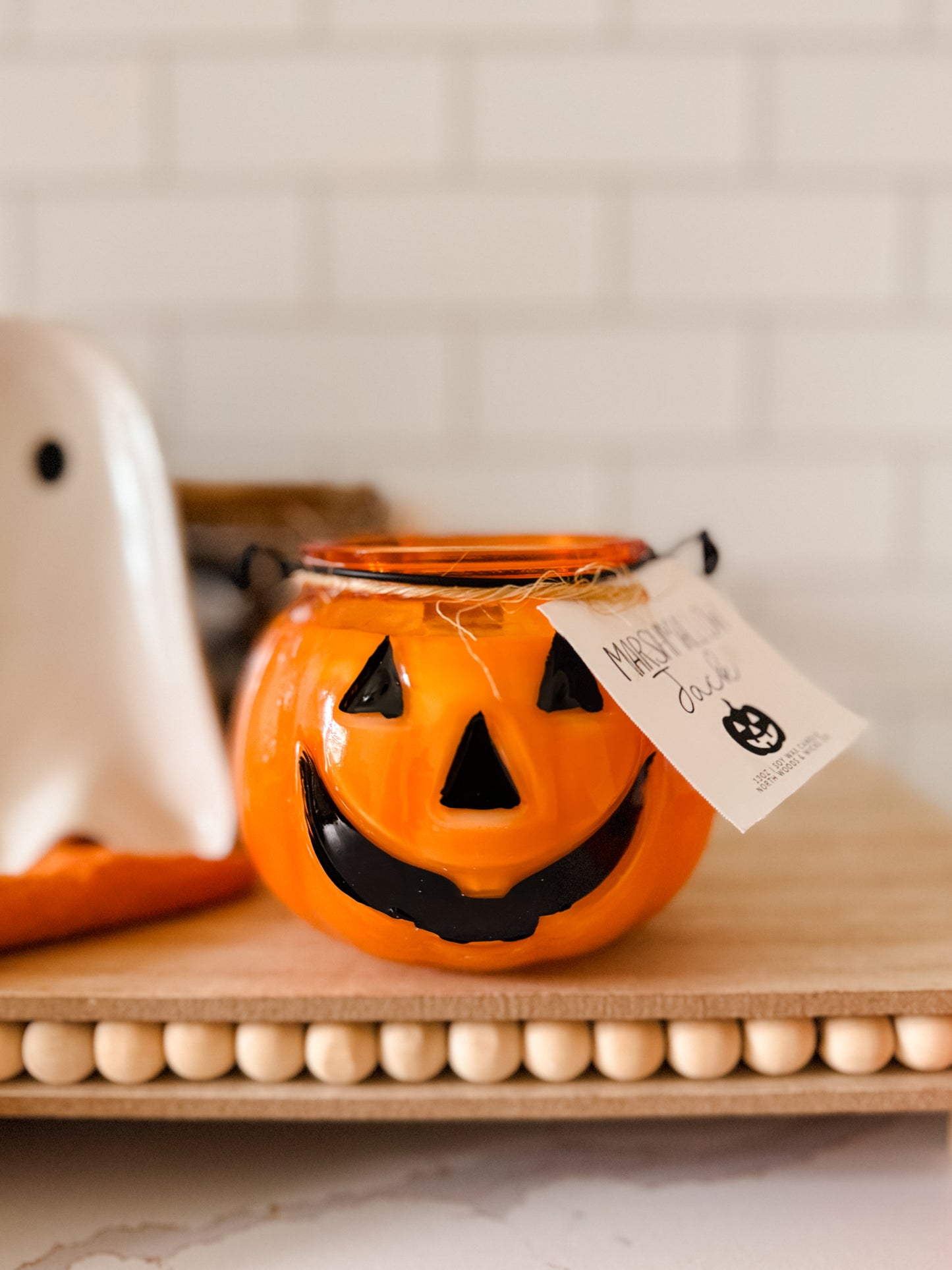 Marshmallow Jack 13oz Halloween Candle