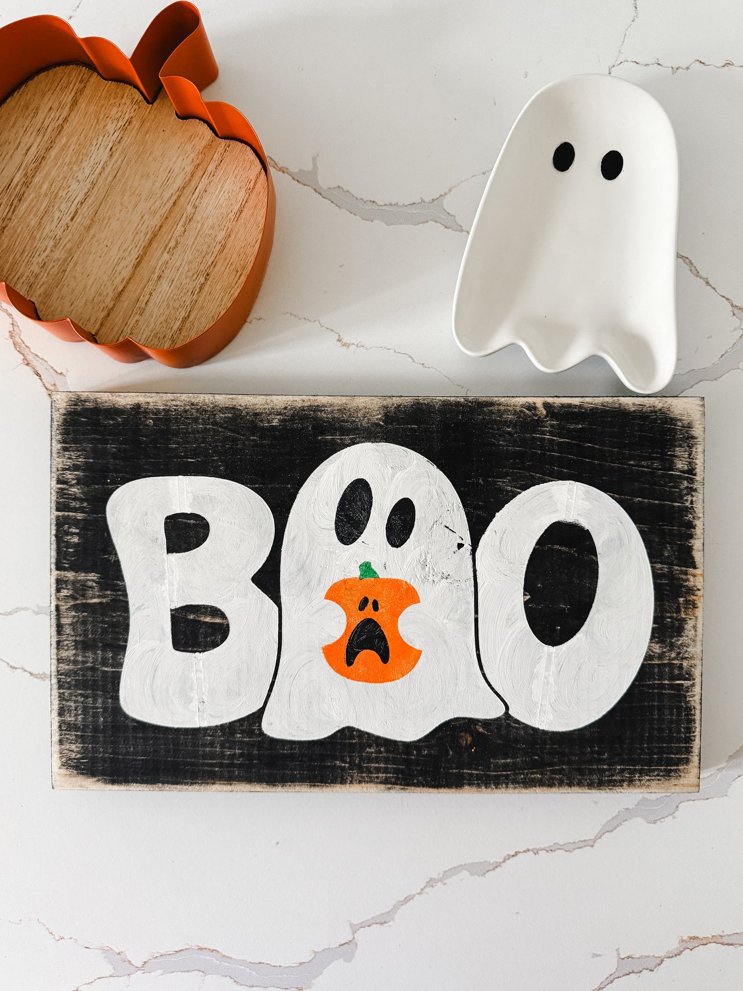 BOO Wood Sign