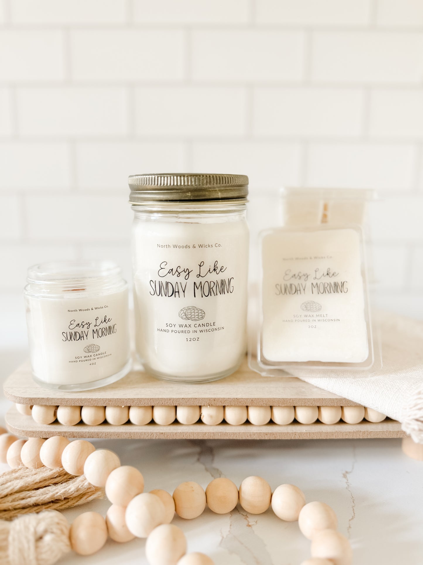 Easy Like Sunday Morning- Blueberry Pecan Waffles Candle