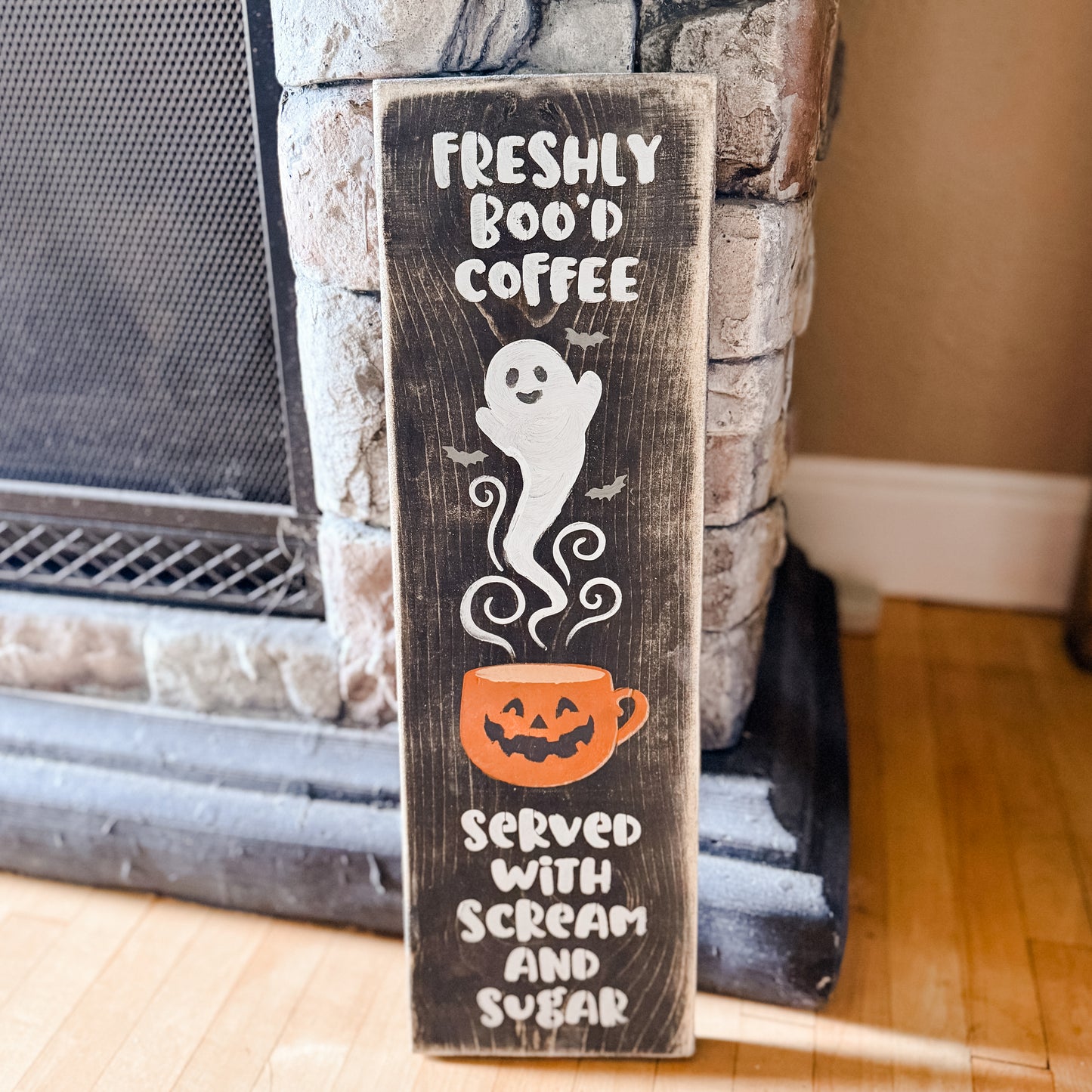Freshly Boo’d Coffee Wood Sign