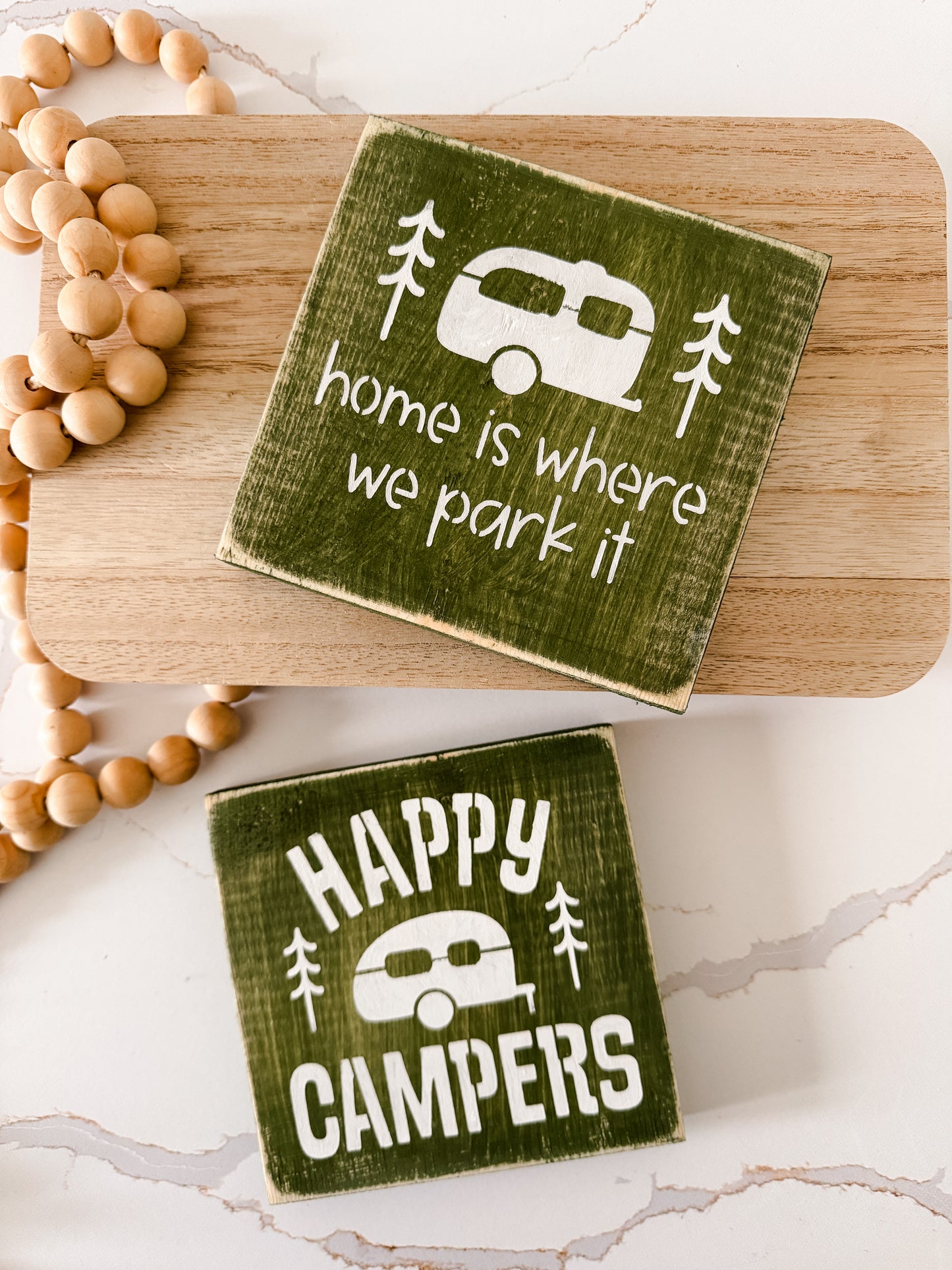 Home Is Where We Park It Wood Sign