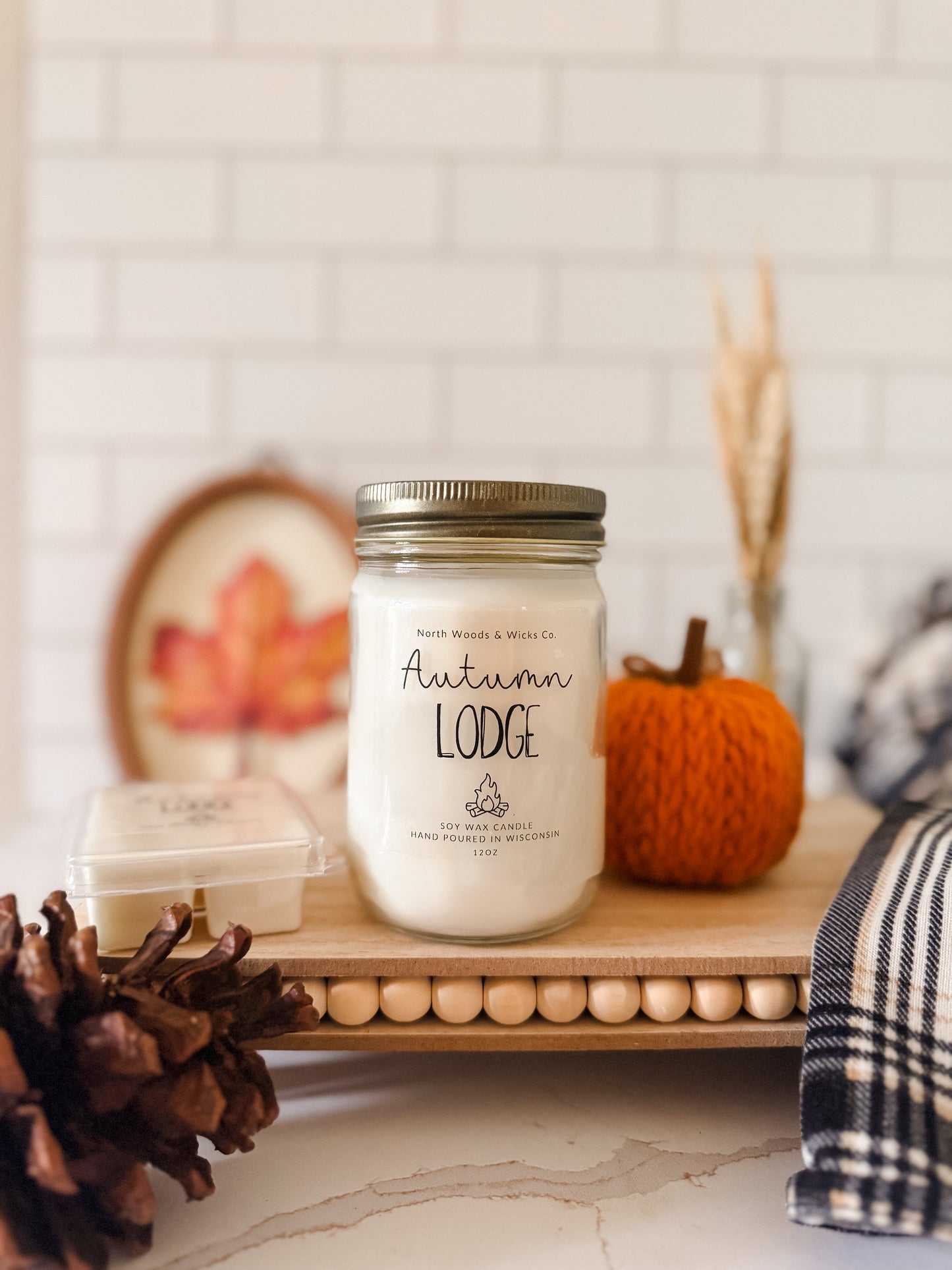 Fall Candles 12oz Mason Jars + 16oz Double Wick Jars