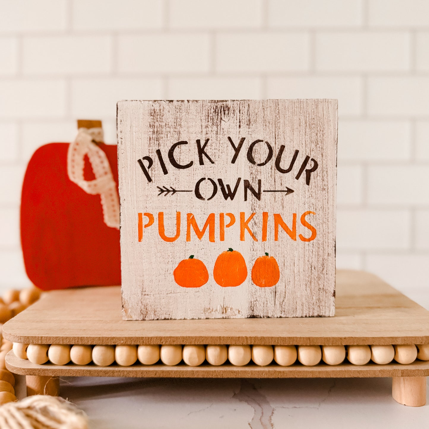 Pick Your Own Pumpkins Wood Sign