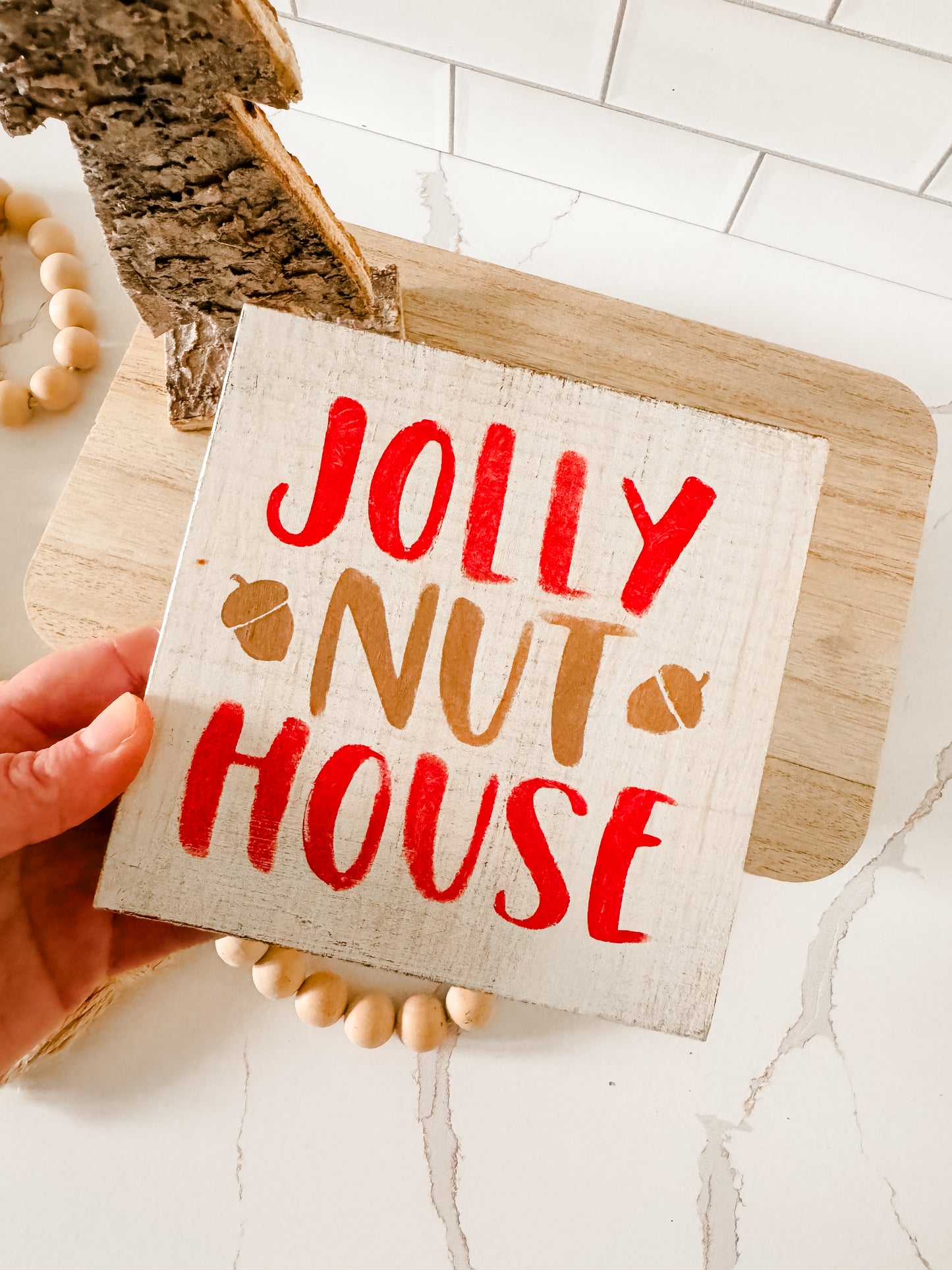 Jolly Nut House Wood Sign