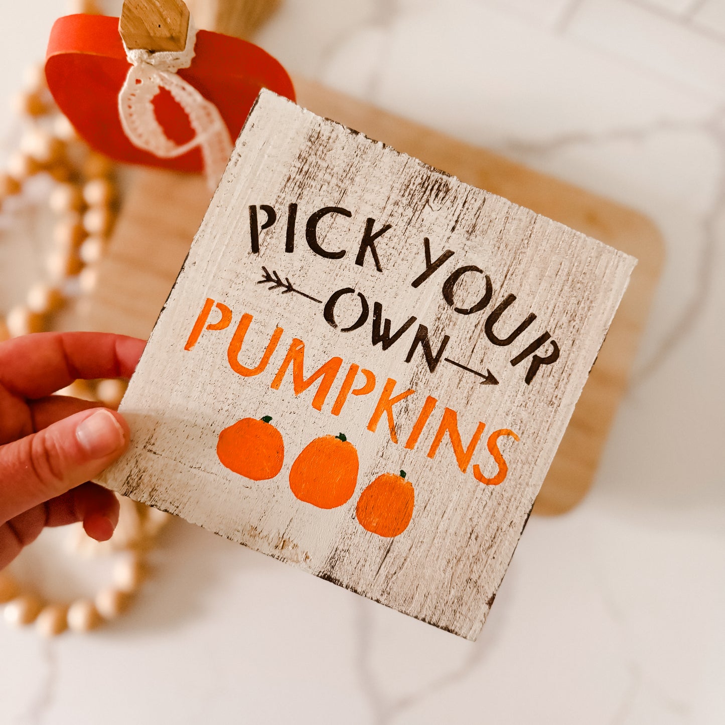 Pick Your Own Pumpkins Wood Sign