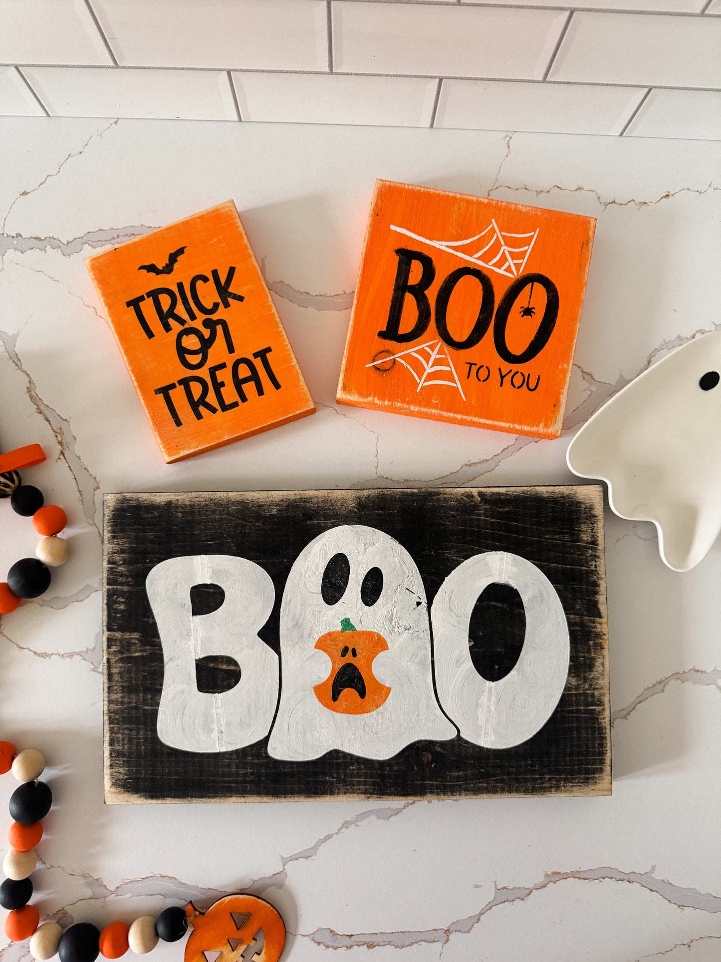 BOO Wood Sign