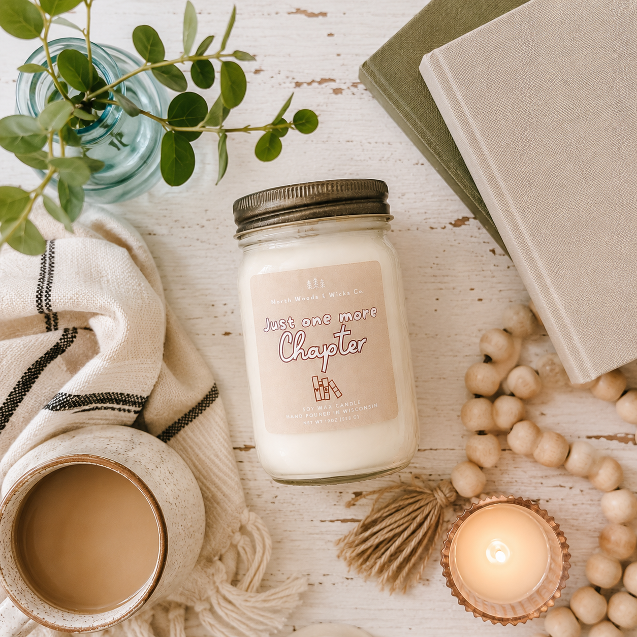 Just One More Chapter Candle