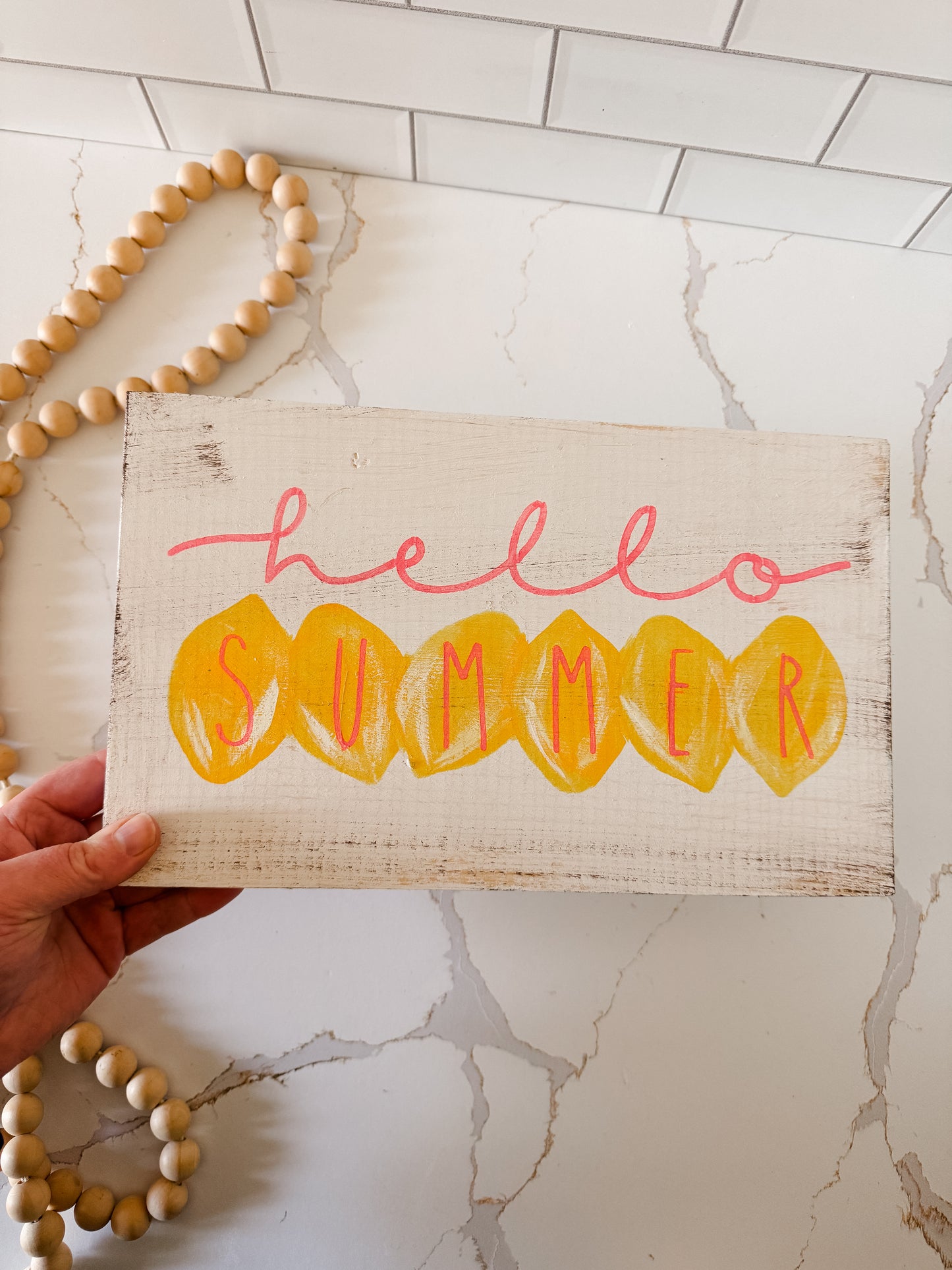 Hello Summer Lemon Sign