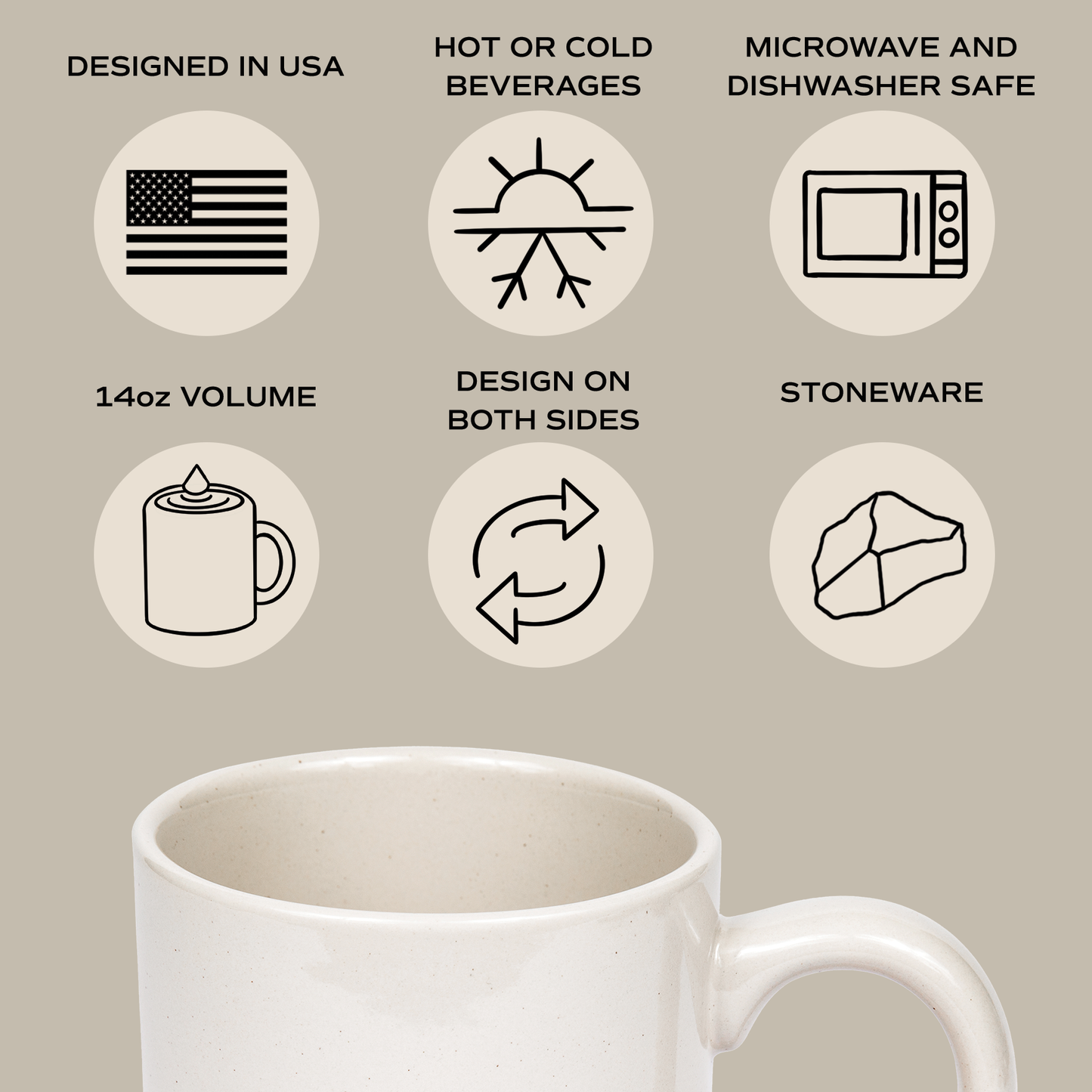 Homebody Stoneware Coffee Mug 14oz
