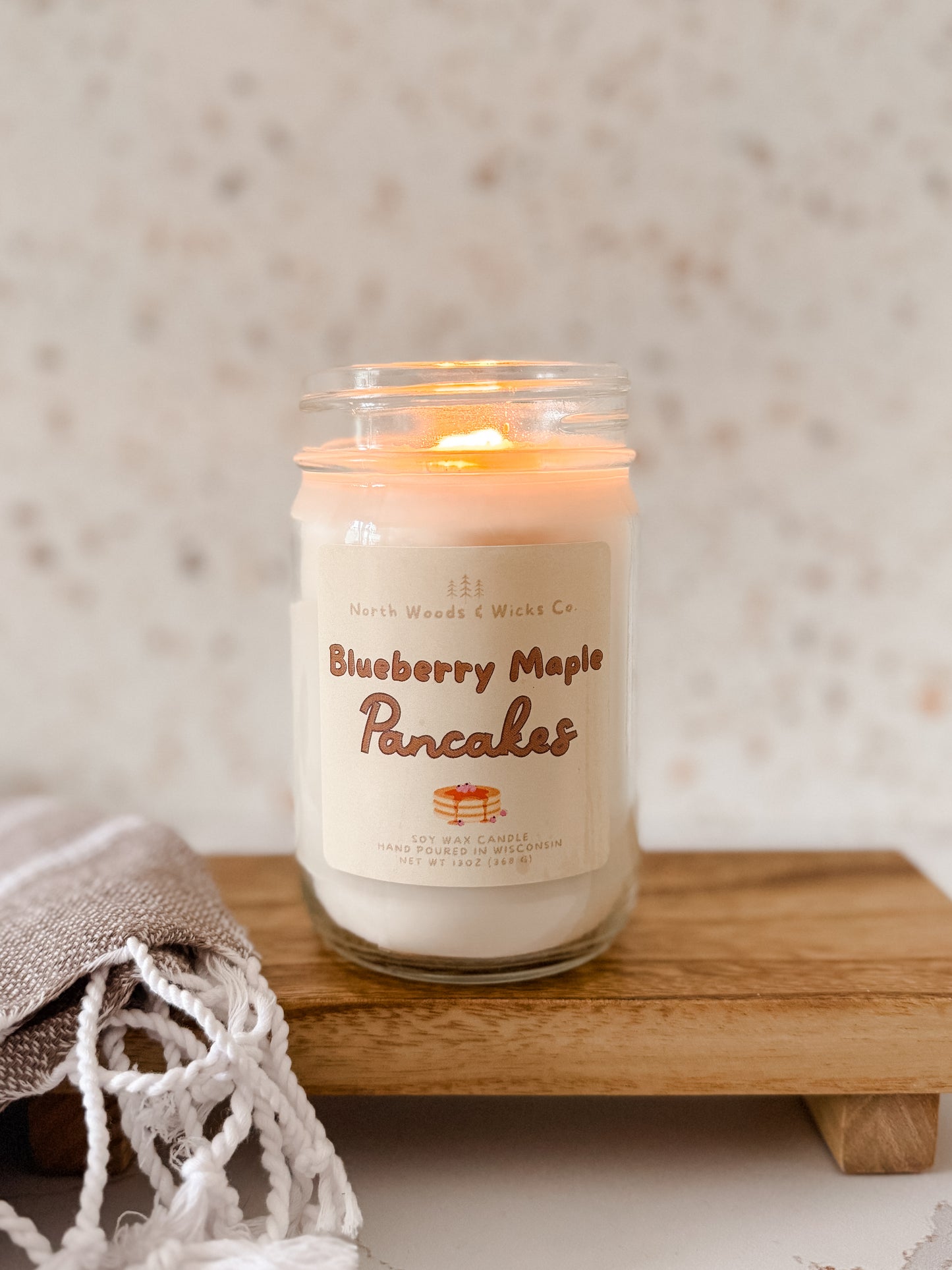 Blueberry Maple Pancakes Candle