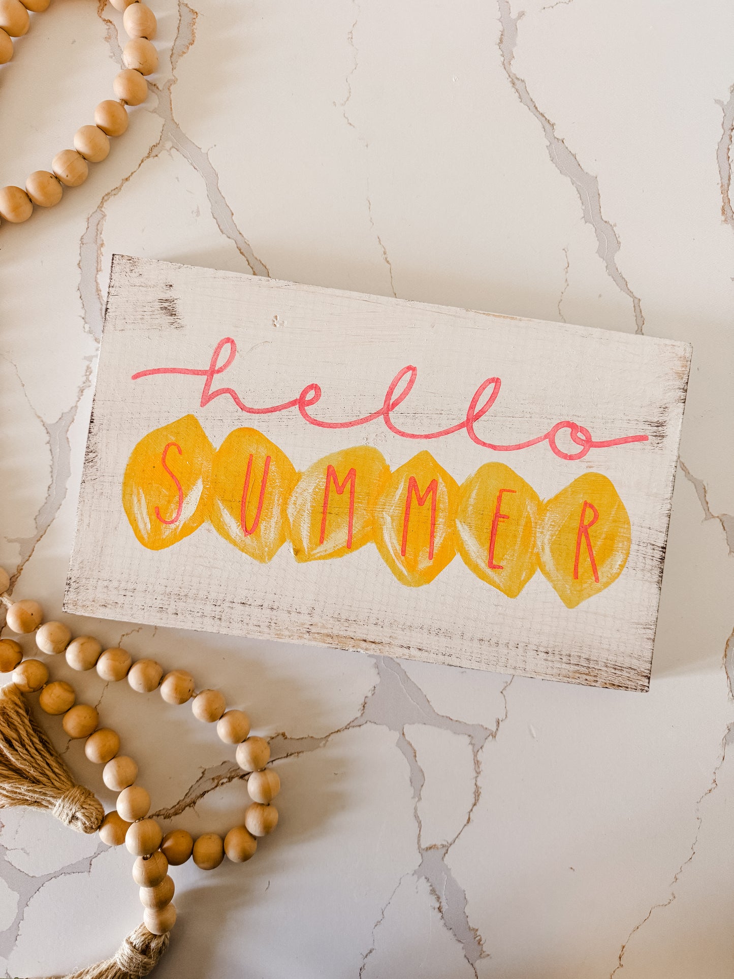 Hello Summer Lemon Sign