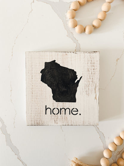 WI Wood Sign