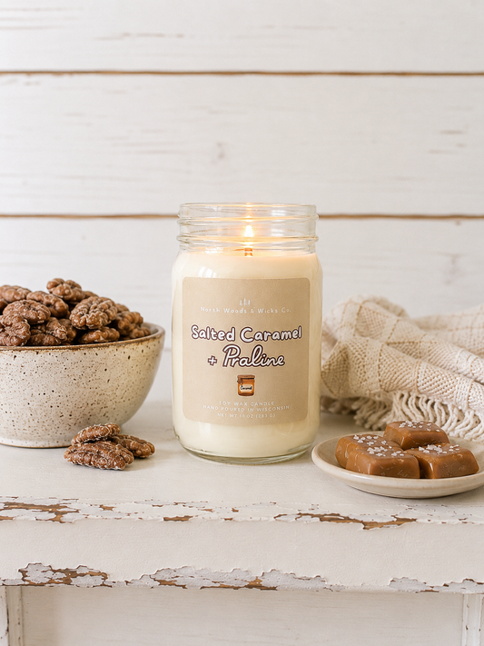 Salted Caramel + Praline Candle