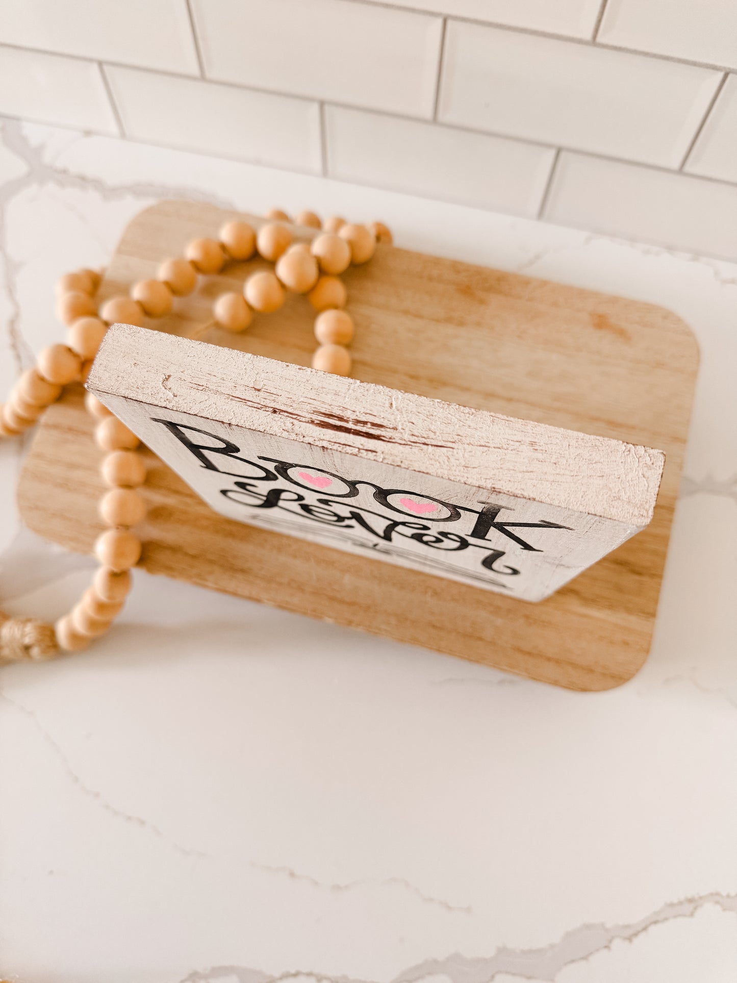 Book Lover Wooden Sign