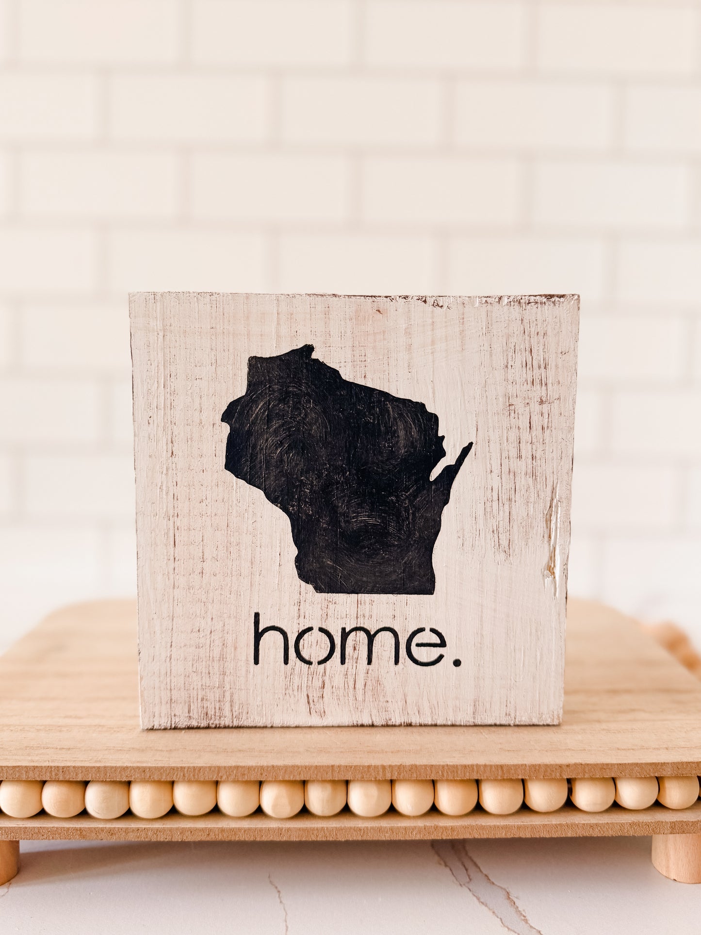 WI Wood Sign
