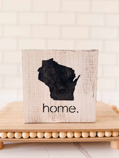 WI Wood Sign