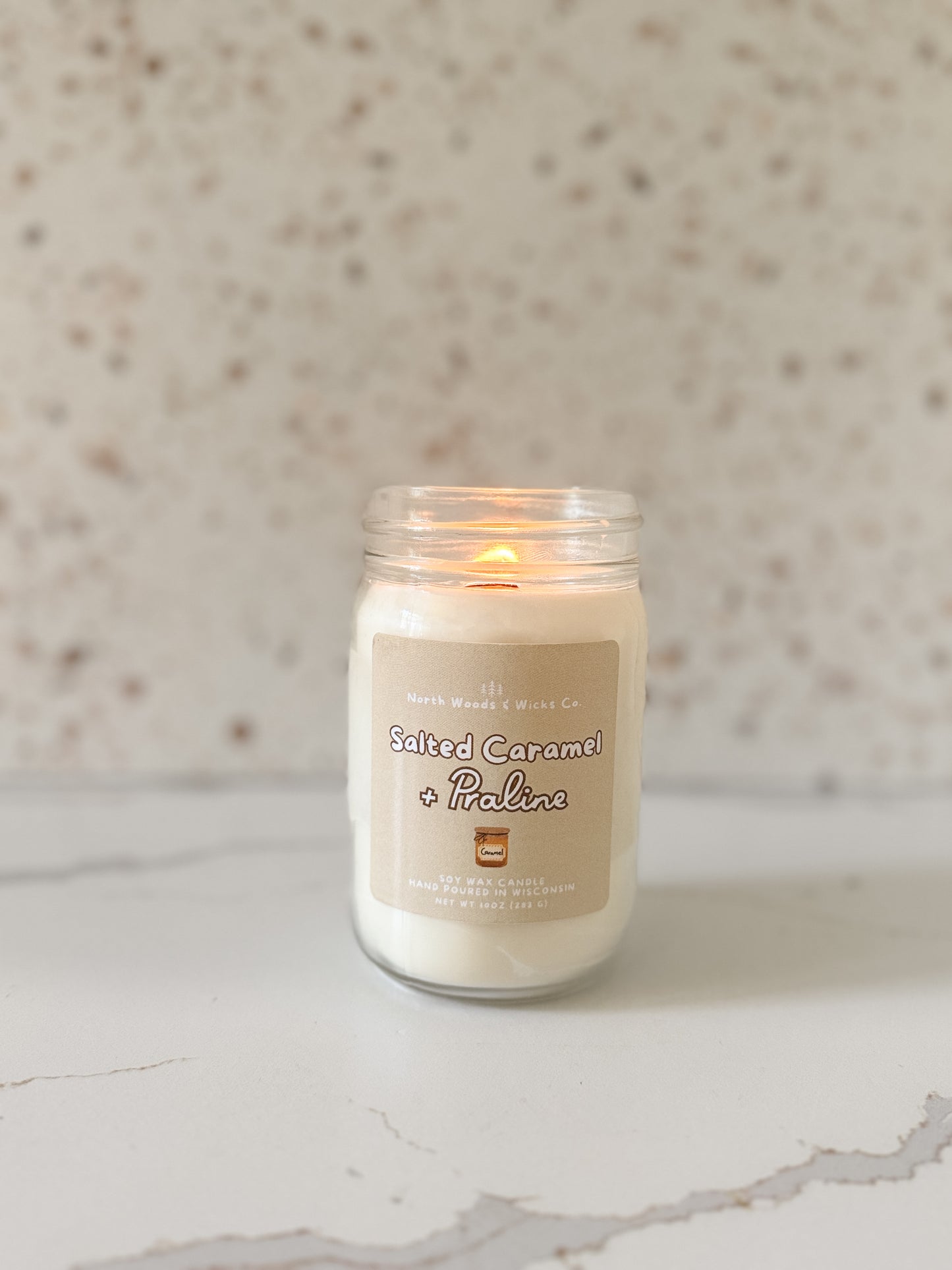 Salted Caramel + Praline Candle