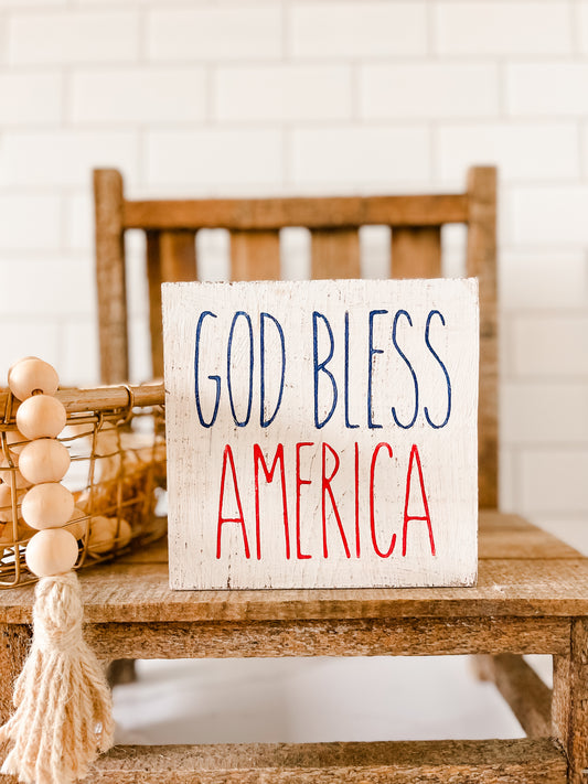God bless America sign