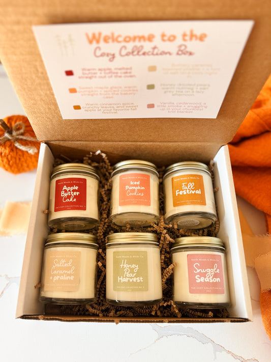 ✨Limited Edition The Cozy Collection Box – 6 Mini Fall Candles