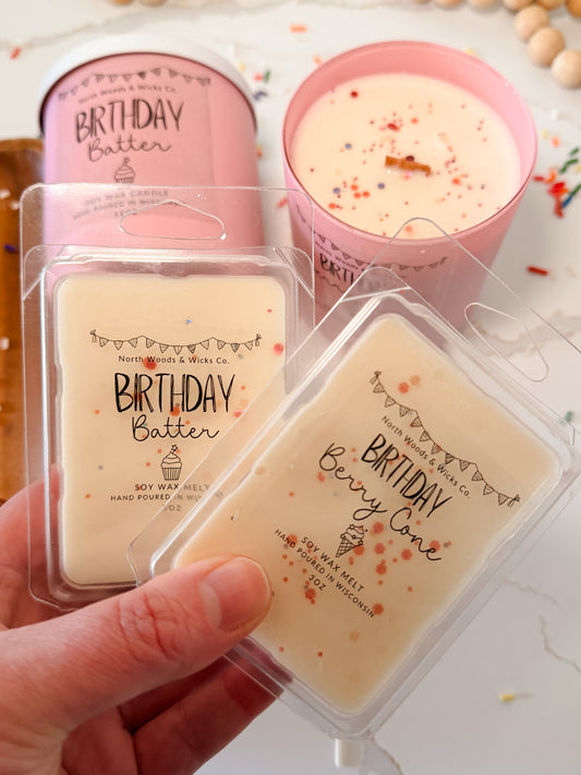 Birthday Berry Cone + Cake Wax Melts