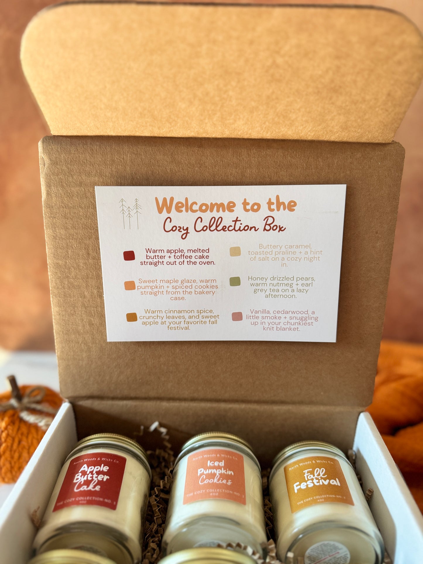 ✨Limited Edition The Cozy Collection Box – 6 Mini Fall Candles