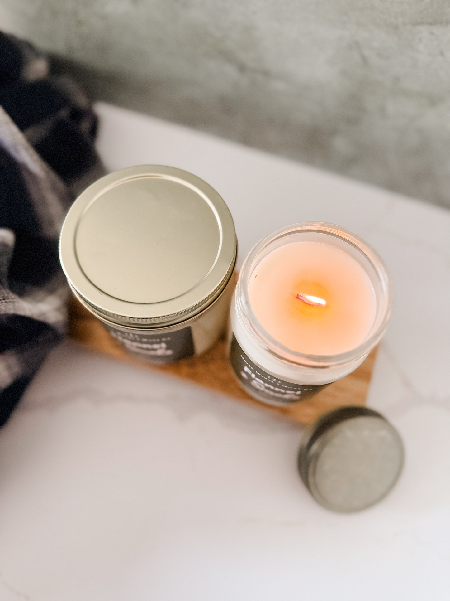 Flannel + Smoke Candle