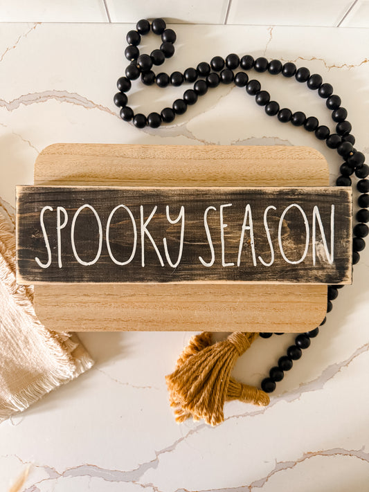 Spooky Season Wooden Halloween Sign