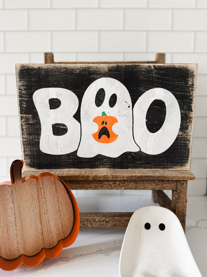 BOO Wood Sign