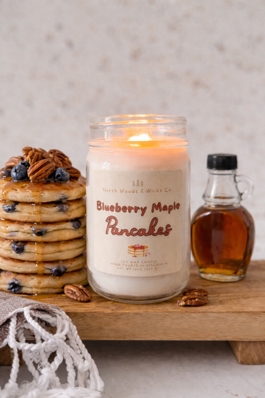 Blueberry Maple Pancakes Candle