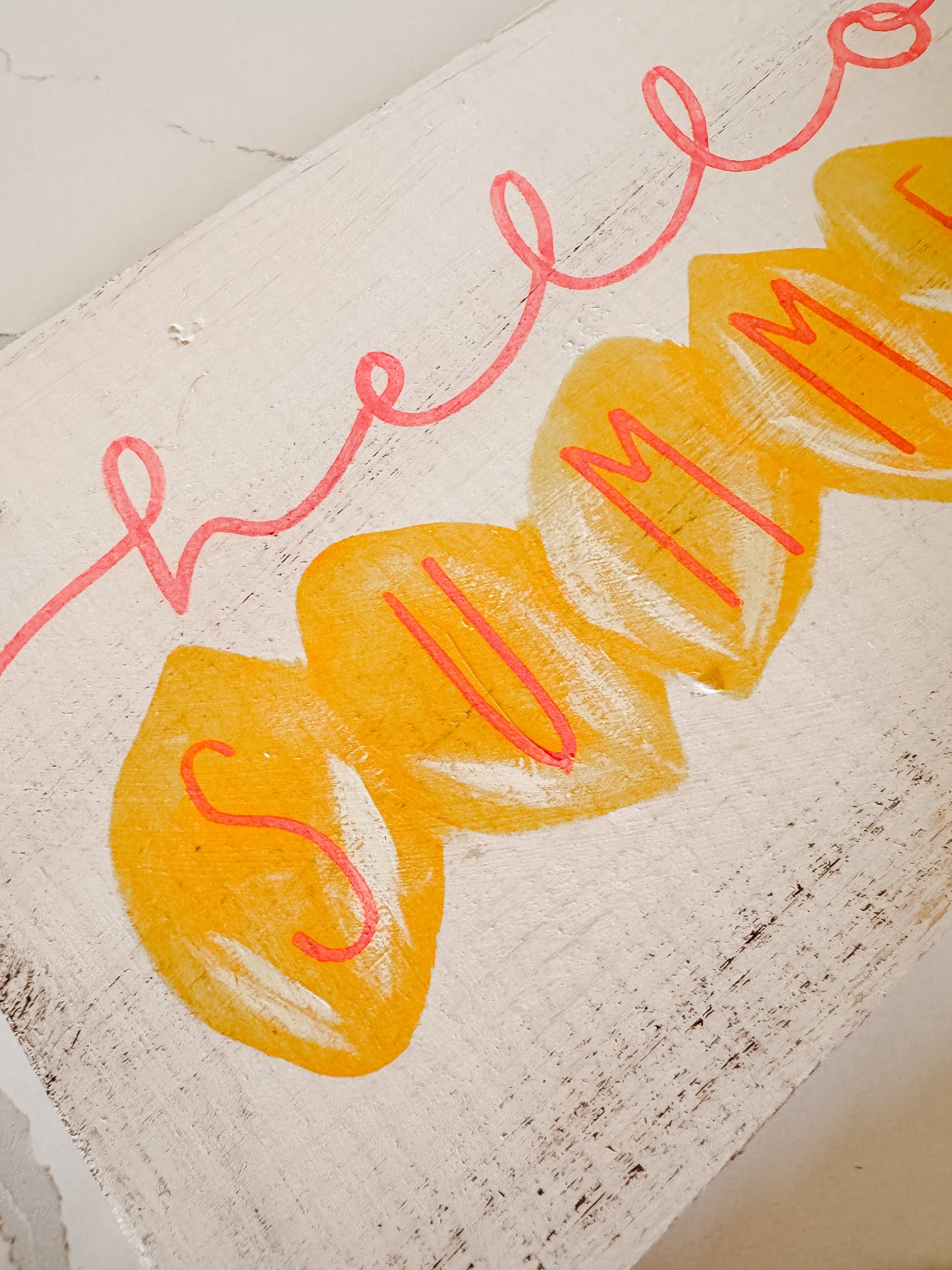 Hello Summer Lemon Sign