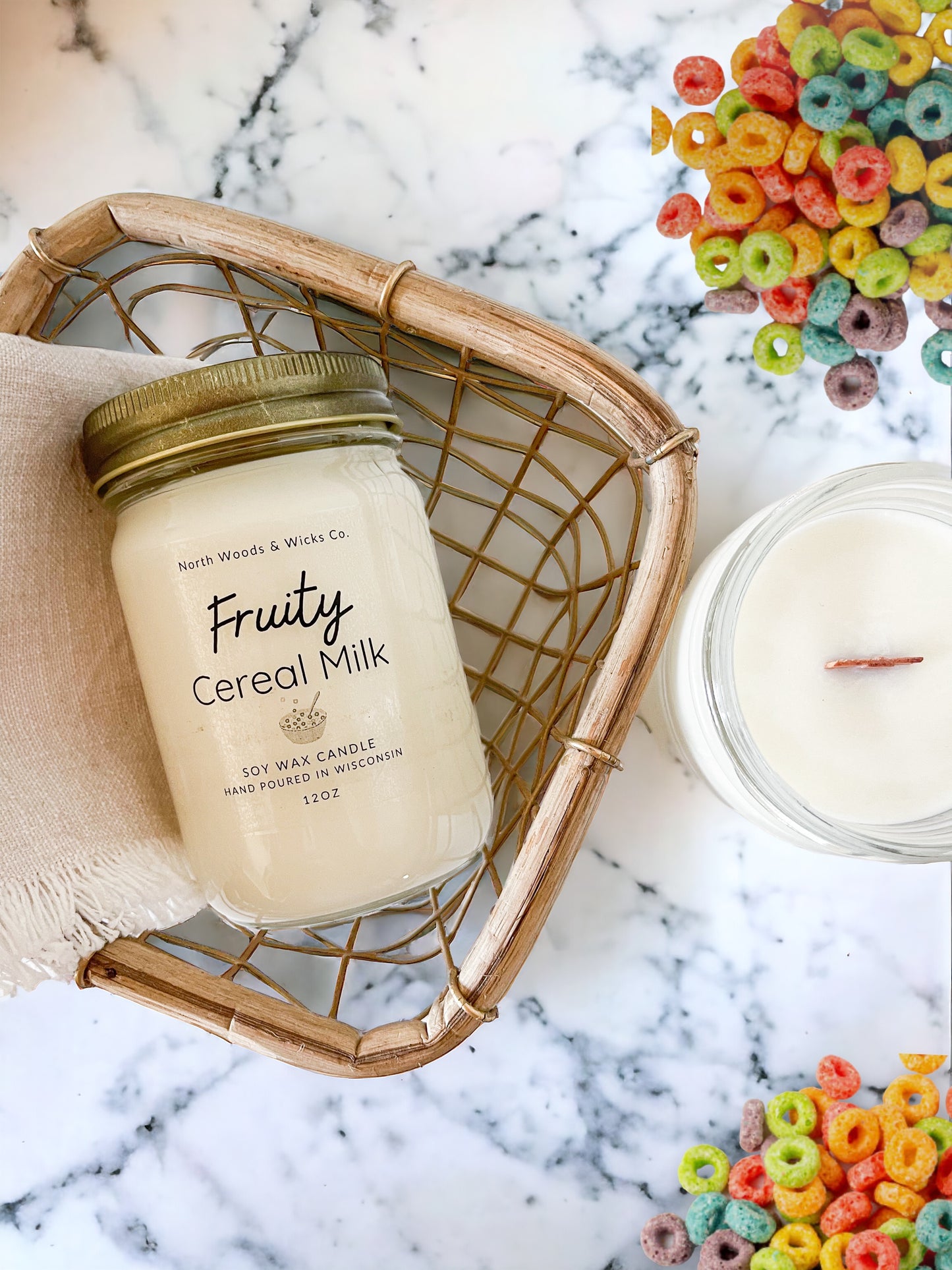Fruity Cereal Milk 12oz Candle