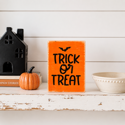 Trick Or Treat Mini Sign