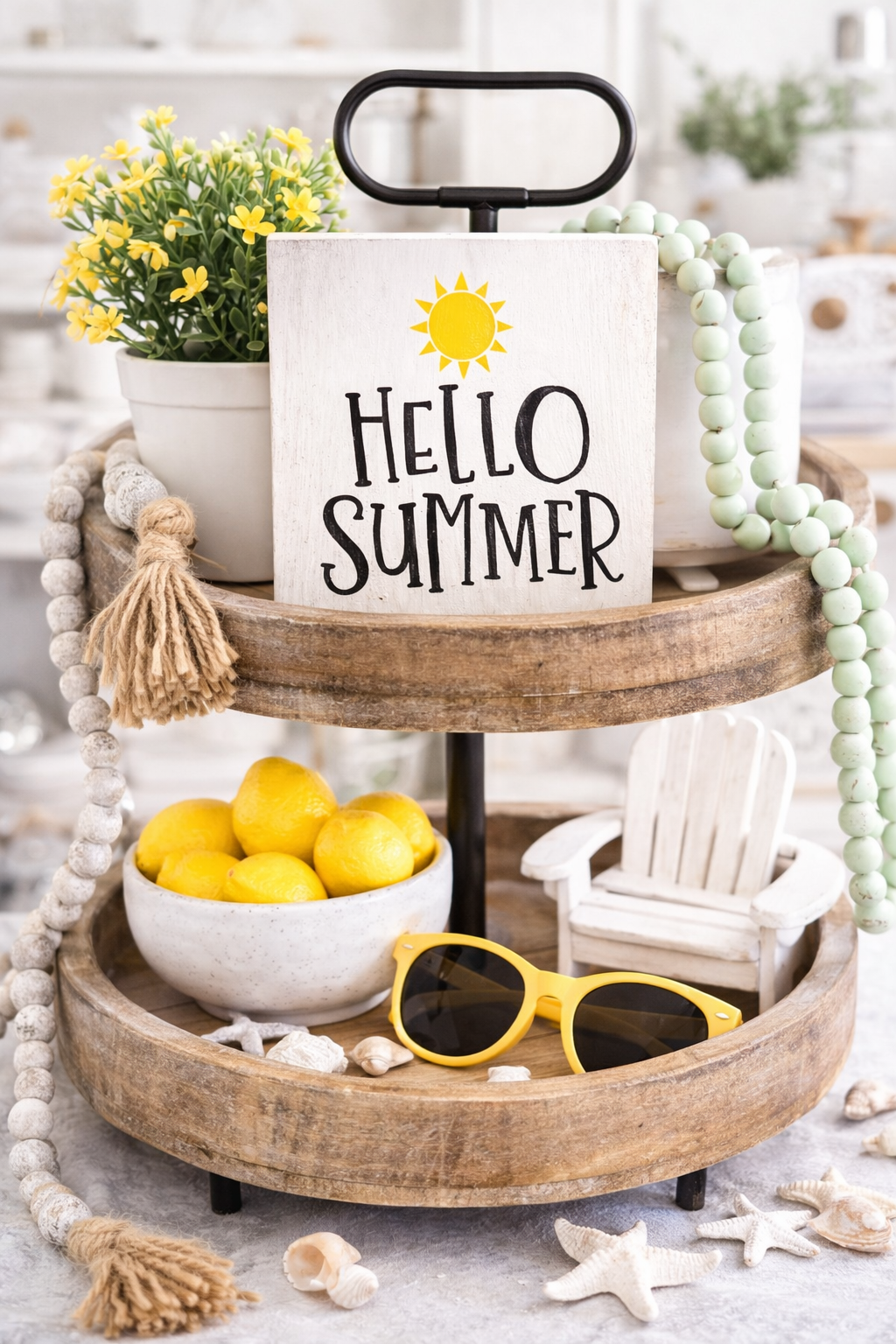 Hello Summer Wood Sign