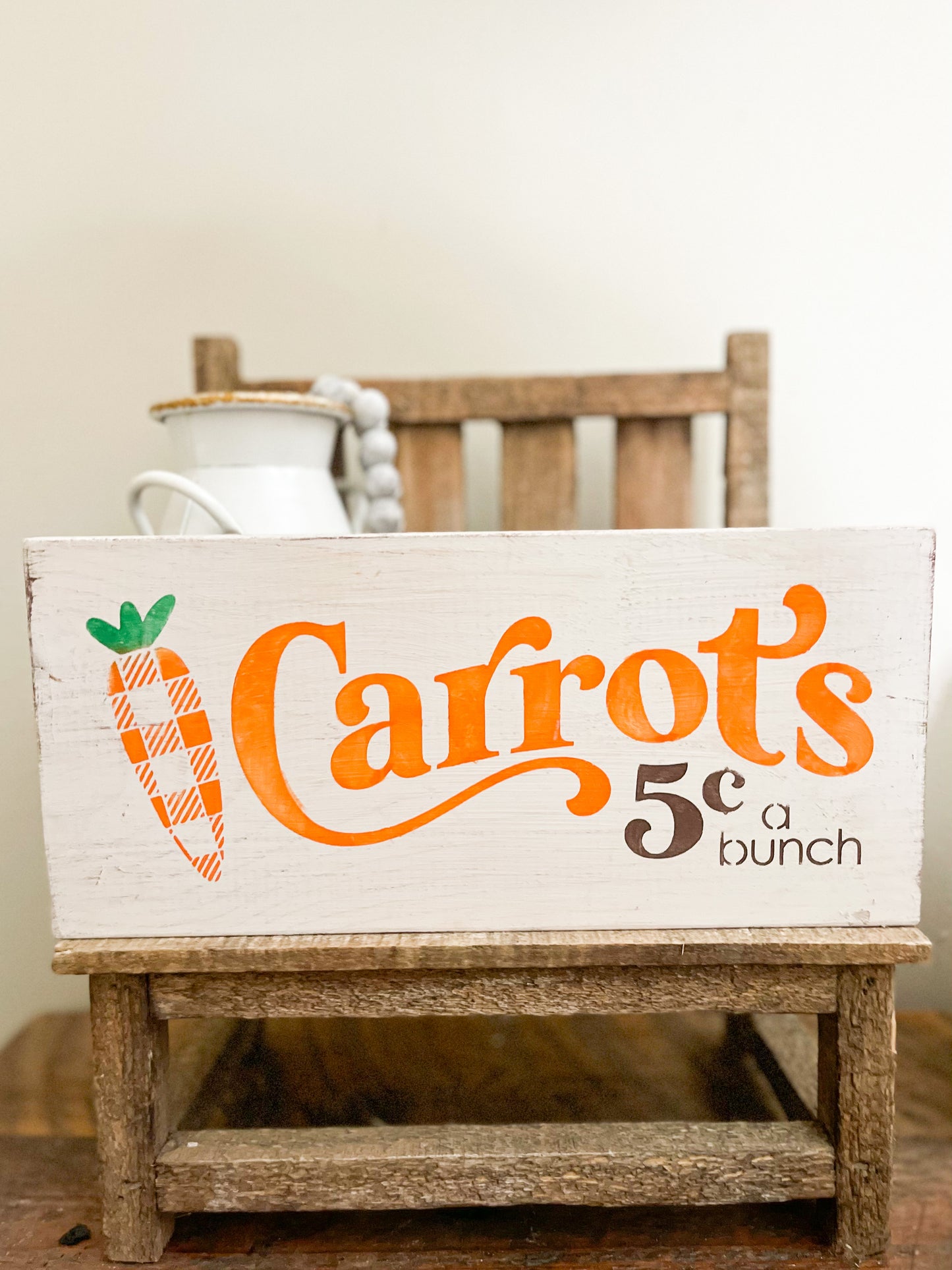 Carrots Wood Sign