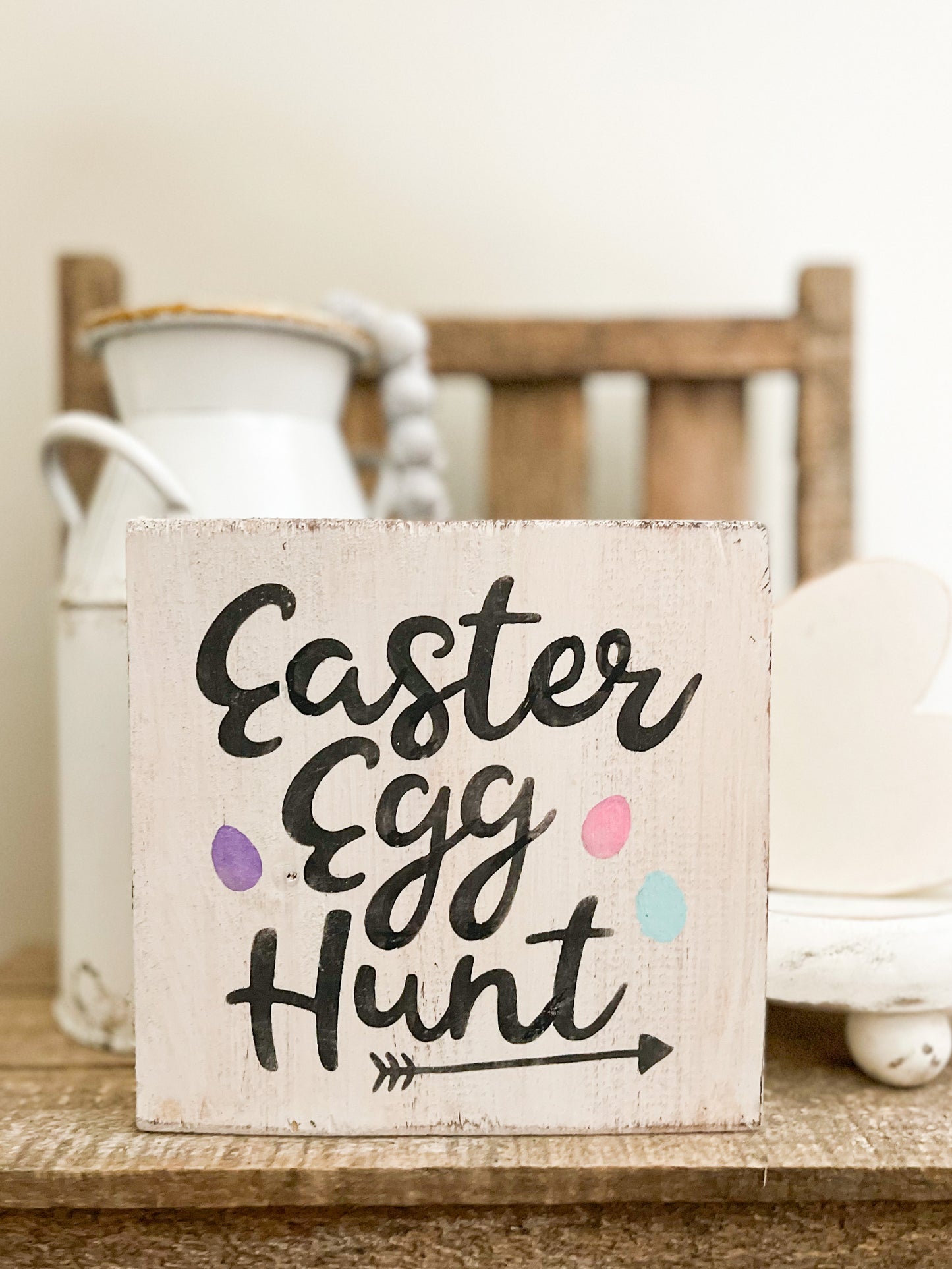 Easter Egg Hunt Wood Sign