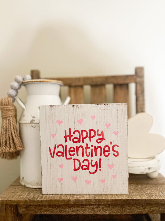 Happy Valentine's Day Wood Sign