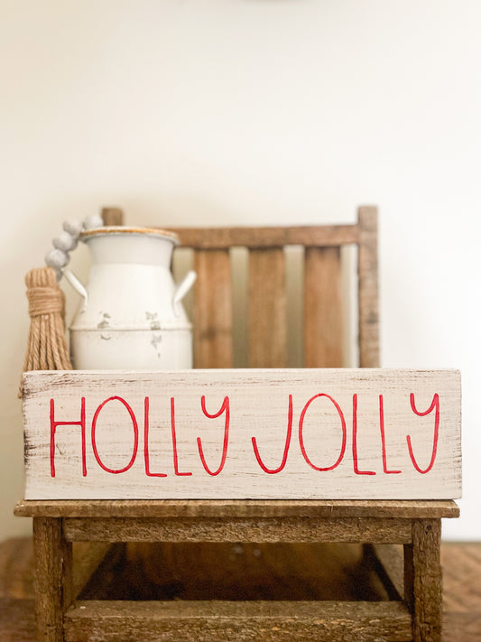 Holly Jolly Wood Sign