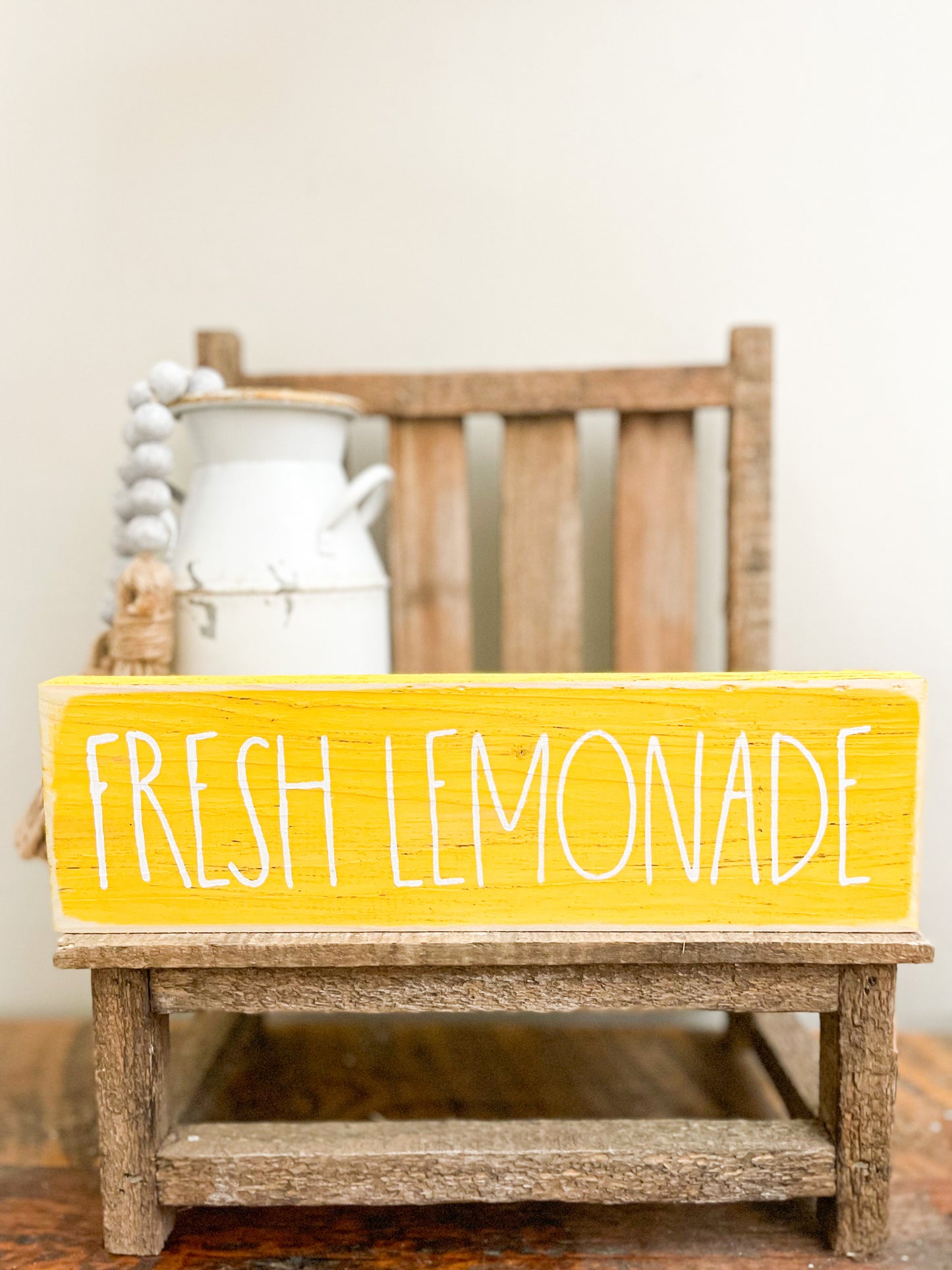 Fresh Lemonade Wood Sign