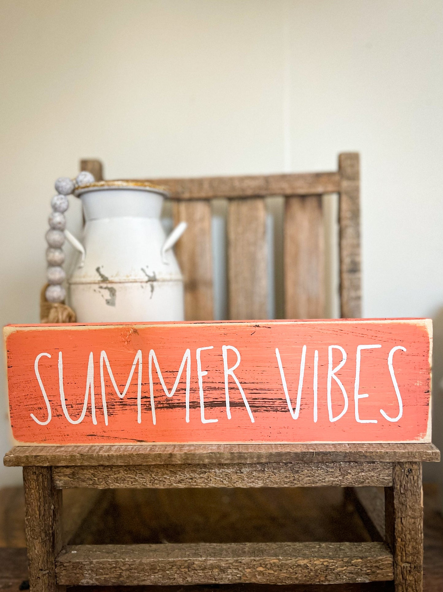 Summer Vibes Wood Sign